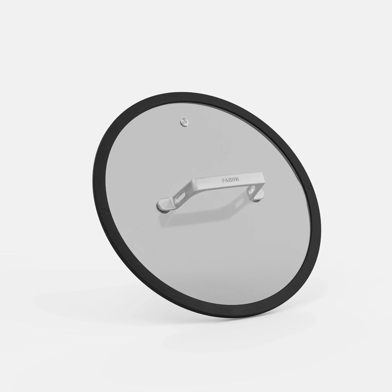 Pokrievka Meda 5.0 Pro, ø 26 cm - Sklenená pokrievka so silikónovým okrajom, čierna