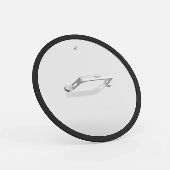 Pokrievka Meda 5.0 Pro, ø 28 cm - Sklenená pokrievka so silikónovým okrajom, čierna