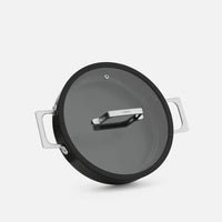 Servírovacia tegame panvica Meda 5.0 Pro, ø 28 cm - Nepriľnavá panvica s keramickým povrchom s pokrievkou, čierna