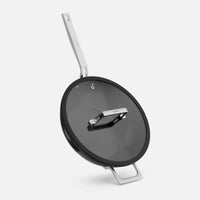 Wok panvica Meda 5.0 Pro, ø 28 cm - Nepriľnavá panvica s keramickým povrchom s pokrievkou, čierna