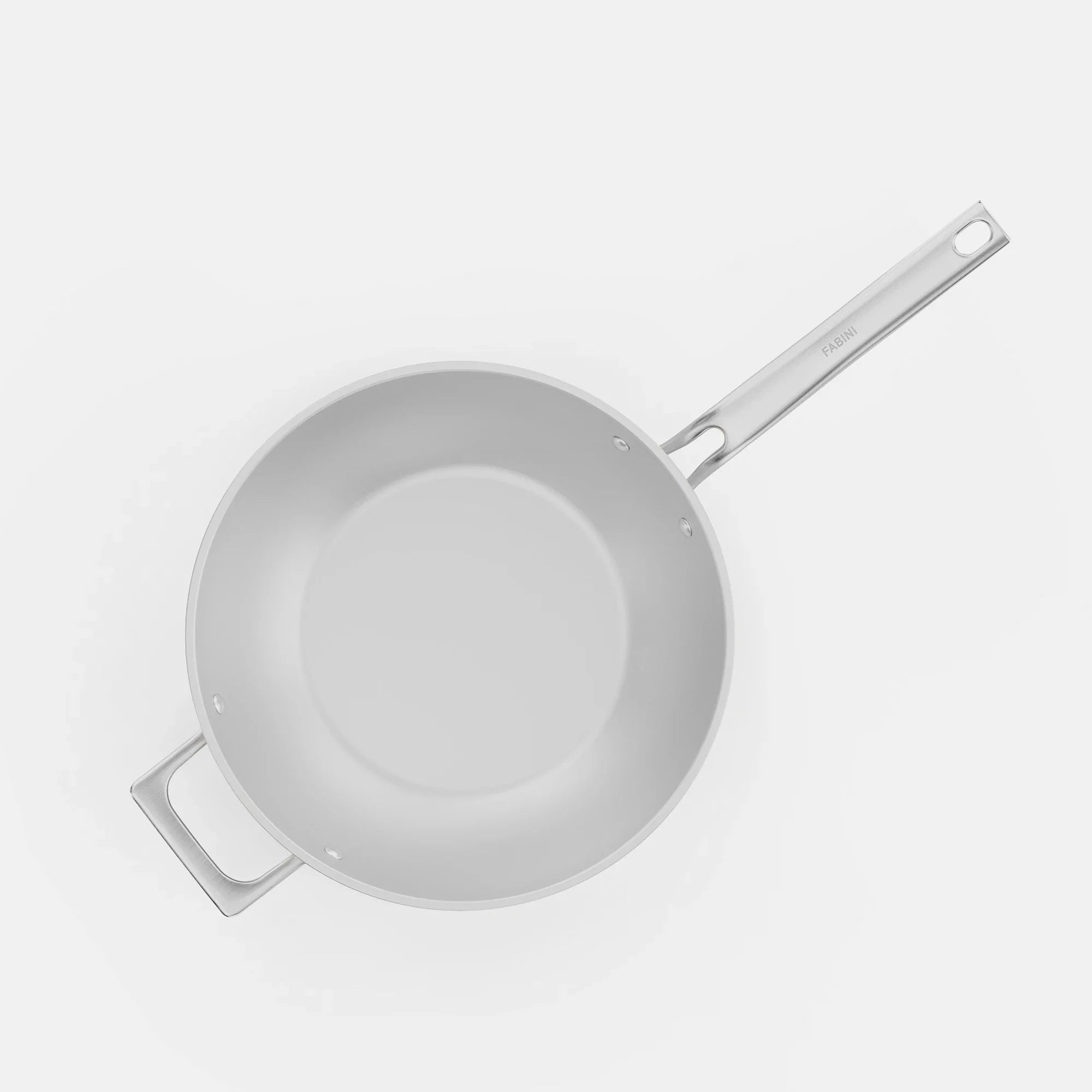Wok panvica Meda 5.0 Pro, ø 28 cm - Nepriľnavá panvica s keramickým povrchom s pokrievkou, svetlosivá