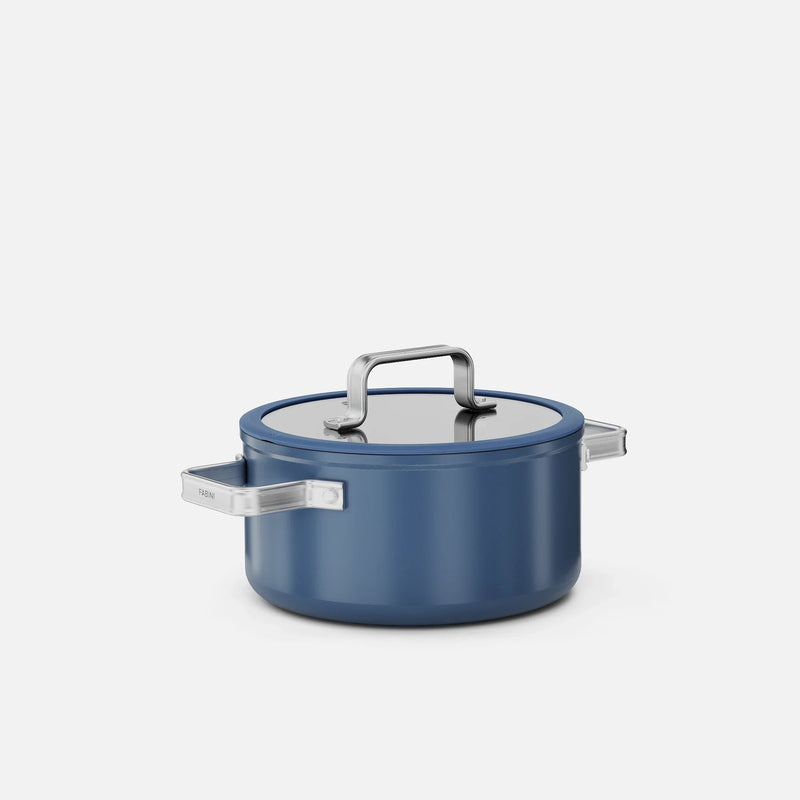 Hrniec Meda 5.0 Standard, ø 20 cm (2,6 l) - Nepriľnavý hrniec s keramickým povrchom s pokrievkou, modrý