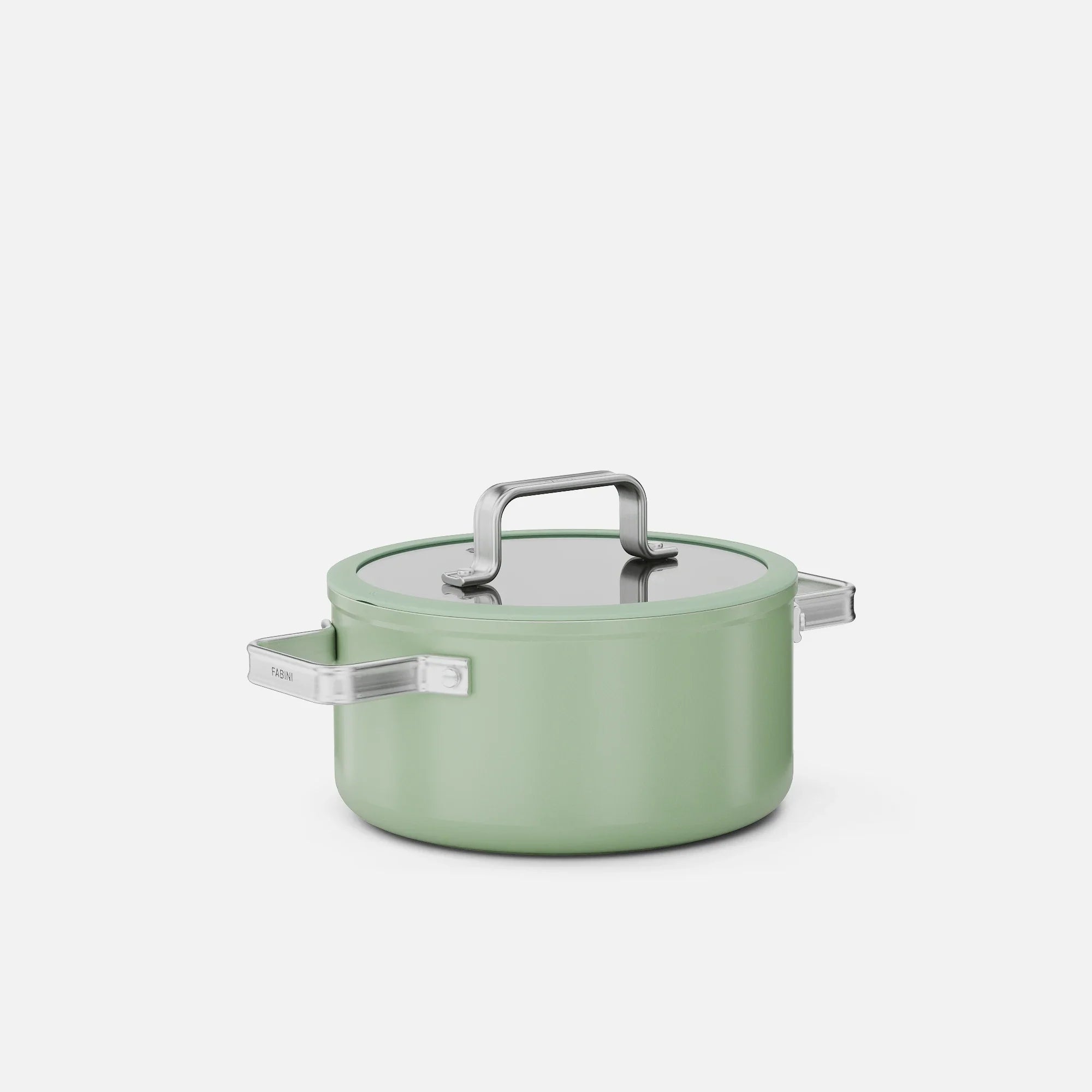 Hrniec Meda 5.0 Standard, ø 20 cm (2,6 l) - Nepriľnavý hrniec s keramickým povrchom s pokrievkou, šalviovo zelený