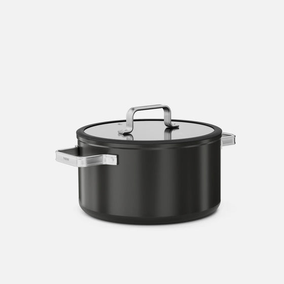 Kastról Meda 5.0 Standard, ø 24 cm (5,4 l) - Nepriľnavý kastról s keramickým povrchom s pokrievkou, čierny