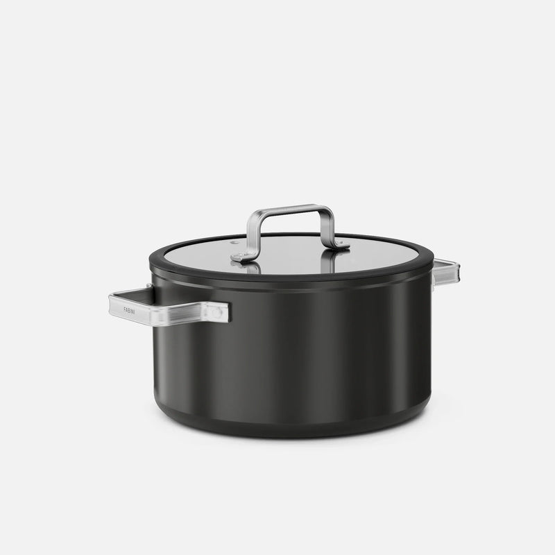 Kastról Meda 5.0 Standard, ø 24 cm (5,4 l) - Nepriľnavý kastról s keramickým povrchom s pokrievkou, čierny