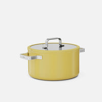 Kastról Meda 5.0 Standard, ø 24 cm (5,4 l) - Nepriľnavý kastról s keramickým povrchom s pokrievkou, žltý
