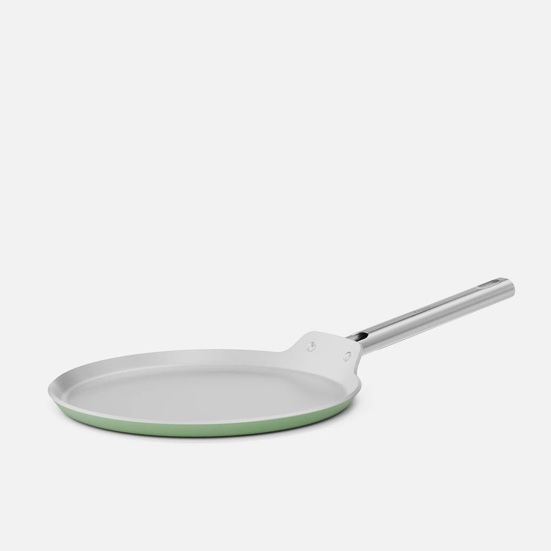 Palacinková panvica Meda 5.0 Standard, ø 28 cm - Nepriľnavá panvica s keramickým povrchom bez pokrievky, šalviovo zelená