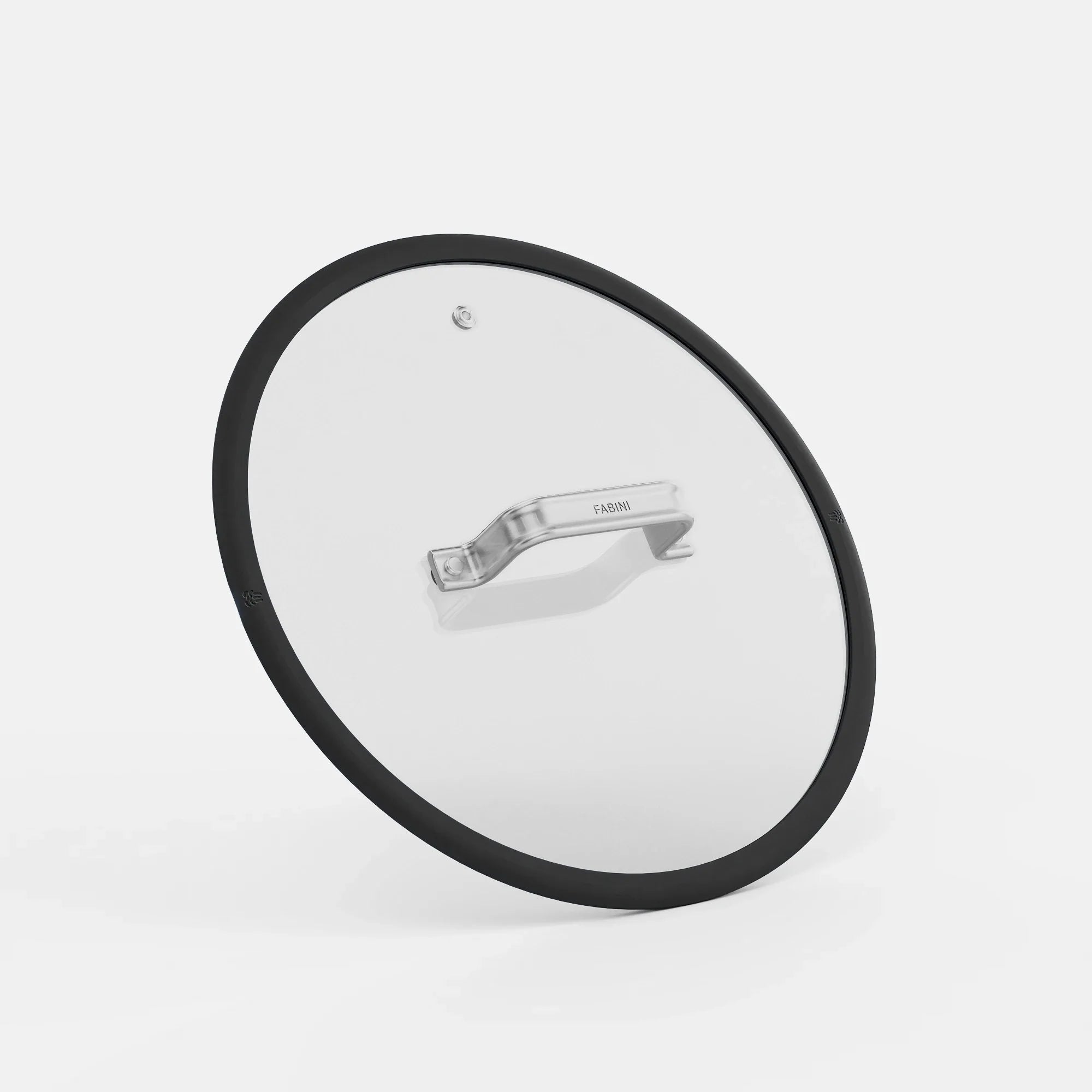 Pokrievka Meda 5.0 Standard, ø 28 cm - Sklenená pokrievka so silikónovým okrajom, čierna