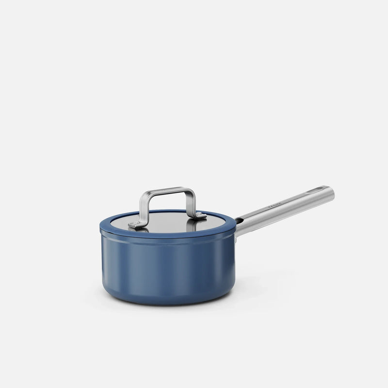 Rajnica Meda 5.0 Standard, ø 16 cm (1,2 l) - Nepriľnavá rajnica s keramickým povrchom s pokrievkou, modrá