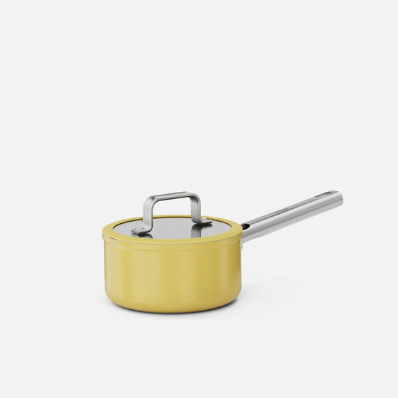 Rajnica Meda 5.0 Standard, ø 16 cm (1,2 l) - Nepriľnavá rajnica s keramickým povrchom s pokrievkou, žltá