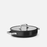 Servírovacia tegame panvica Meda 5.0 Standard, ø 28 cm - Nepriľnavá panvica s keramickým povrchom s pokrievkou, čierna