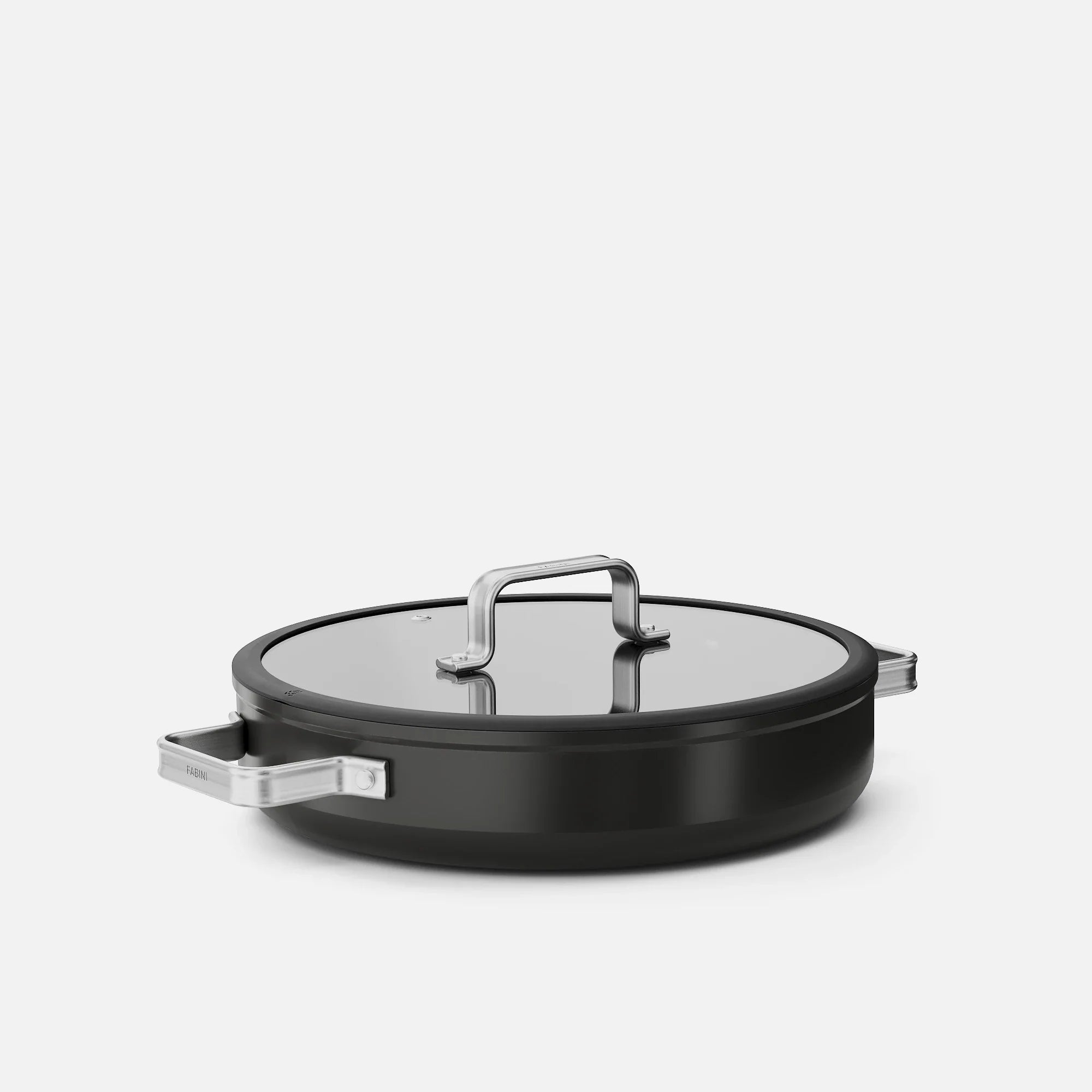Servírovacia tegame panvica Meda 5.0 Standard, ø 28 cm - Nepriľnavá panvica s keramickým povrchom s pokrievkou, čierna