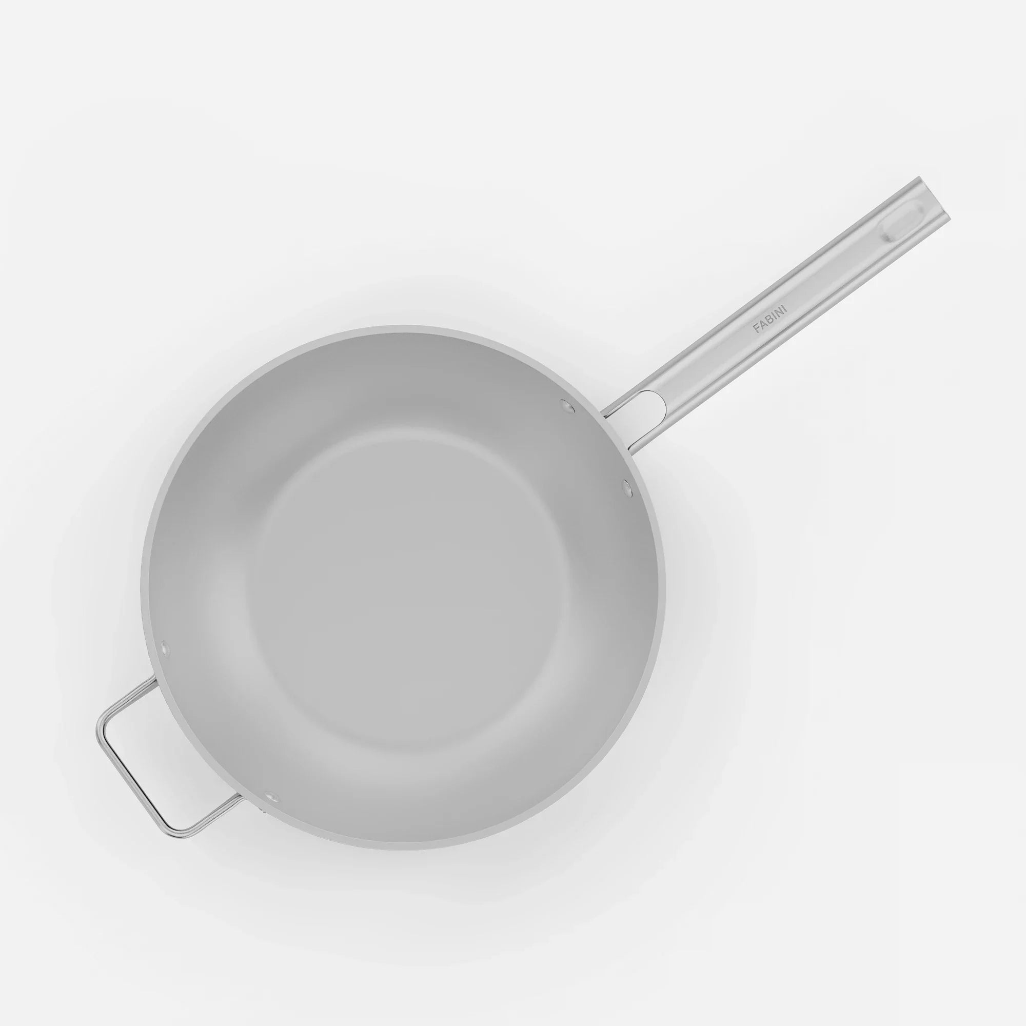 Panvica wok Meda 5.0 Standard, ø 28 cm - Nepriľnavá panvica s keramickým povrchom s pokrievkou, krémová