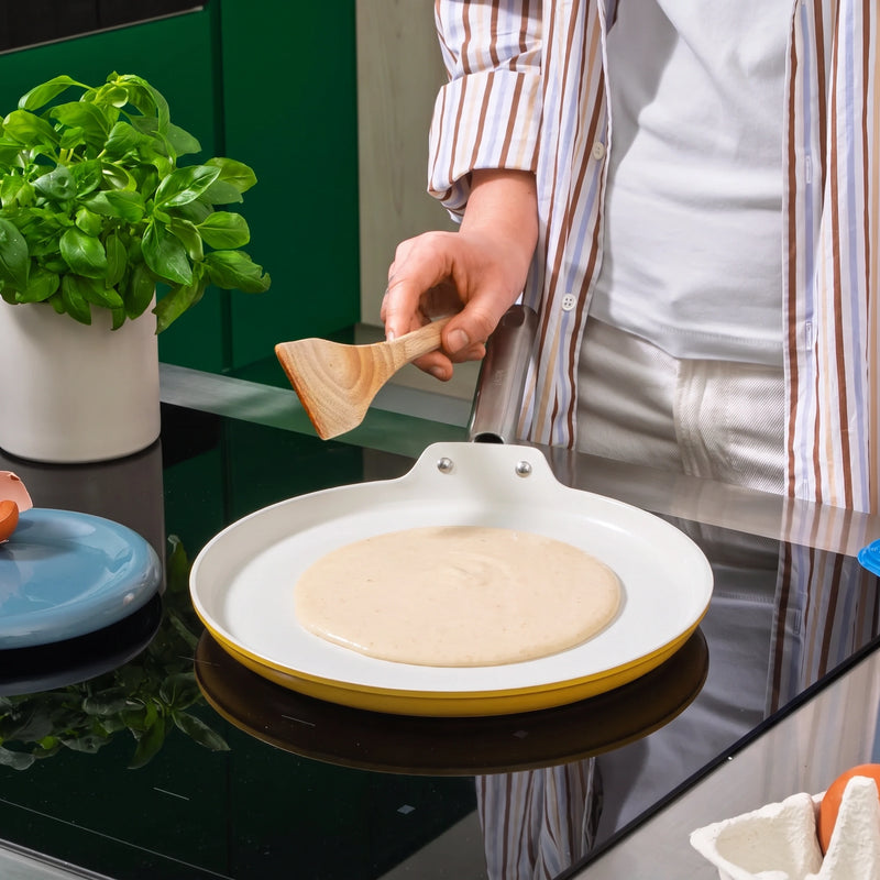Palacinková panvica Meda 5.0 Standard, ø 28 cm - Nepriľnavá panvica s keramickým povrchom bez pokrievky, modrá