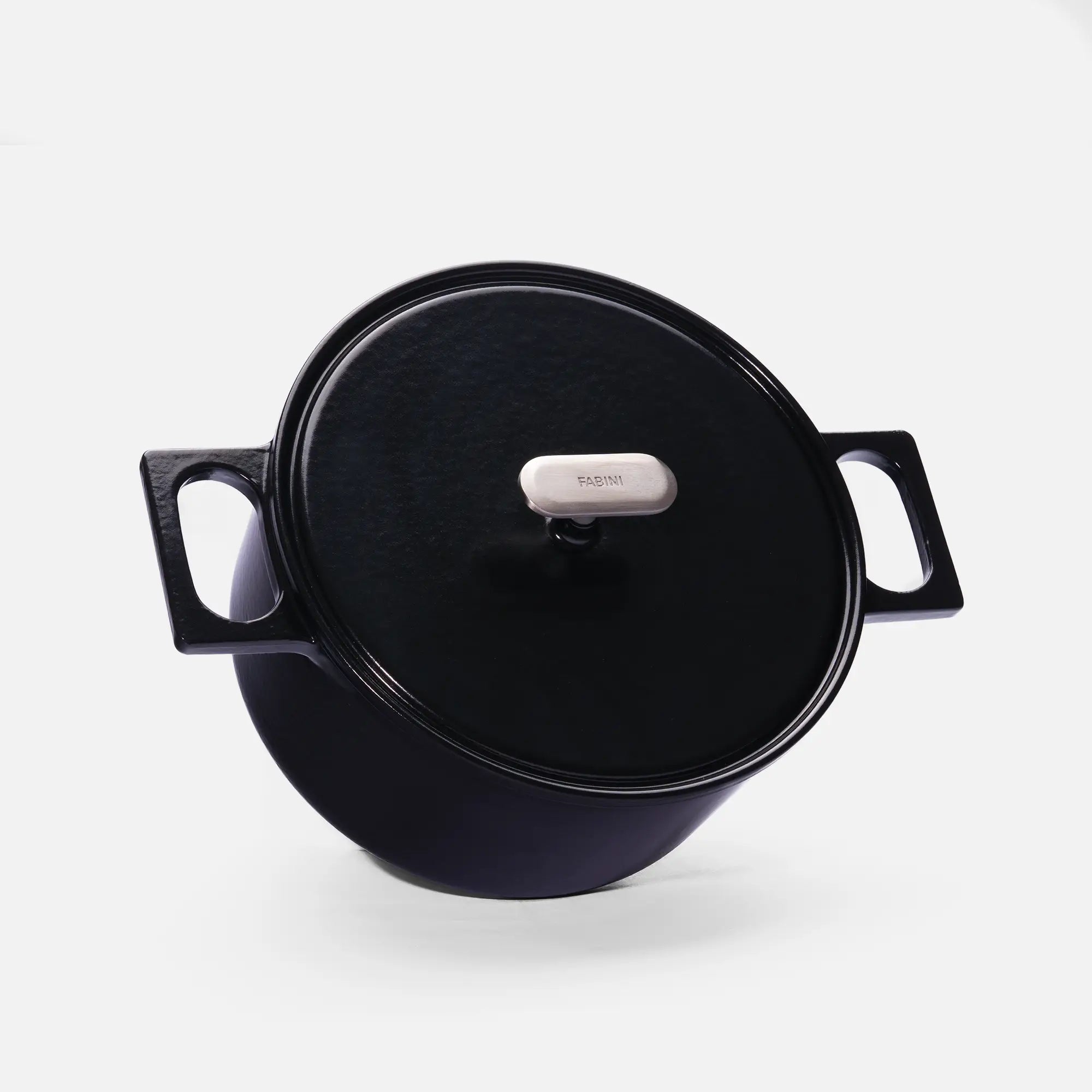 Kastról Mattia 3.0 Standard, ø 26 cm (5,5 l) - Smaltovaný liatinový kastról s pokrievkou, lesklý čierny