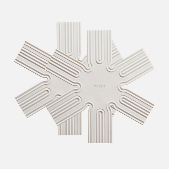 Preložka Otto, 2 kusy - Silikonová ochranná preložka na skladovanie panvíc, krémová