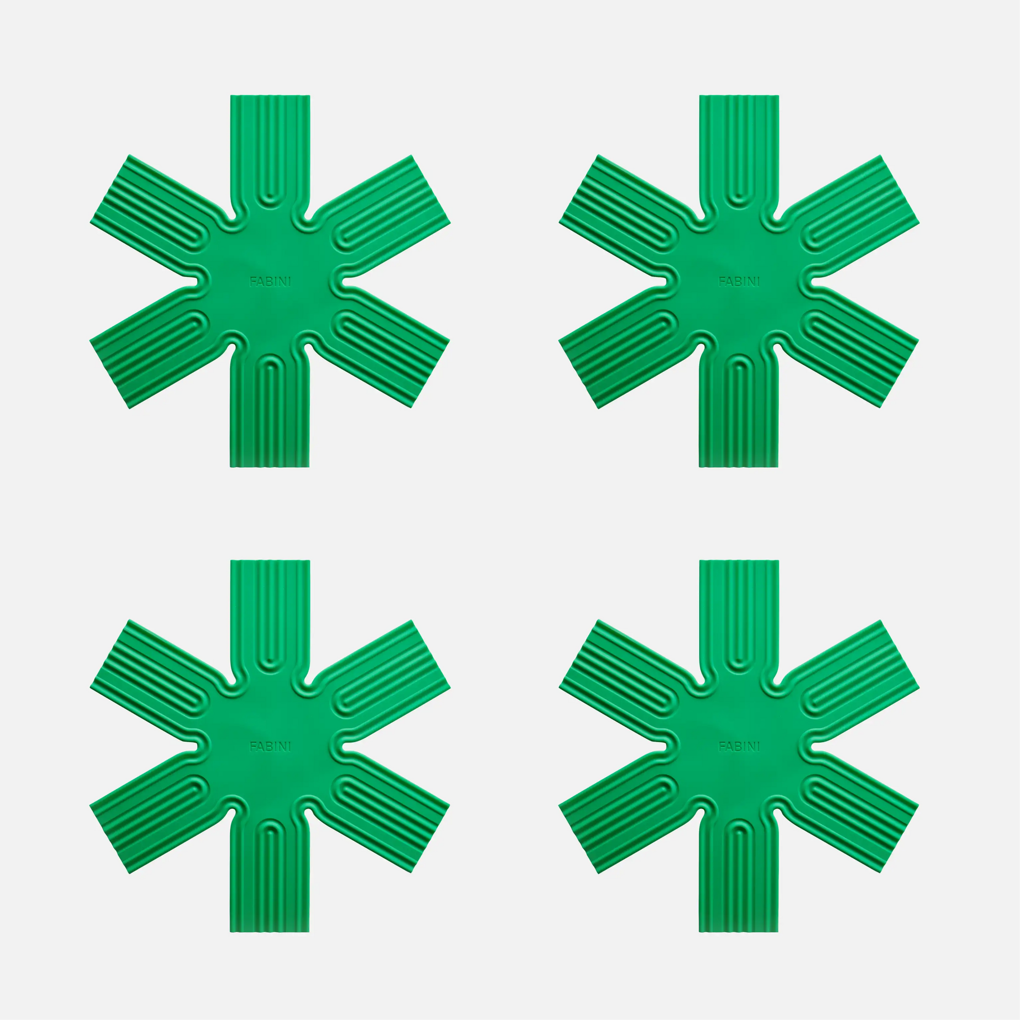 Preložka Otto, 4 kusy - Silikonová ochranná preložka na skladovanie panvíc, zelená