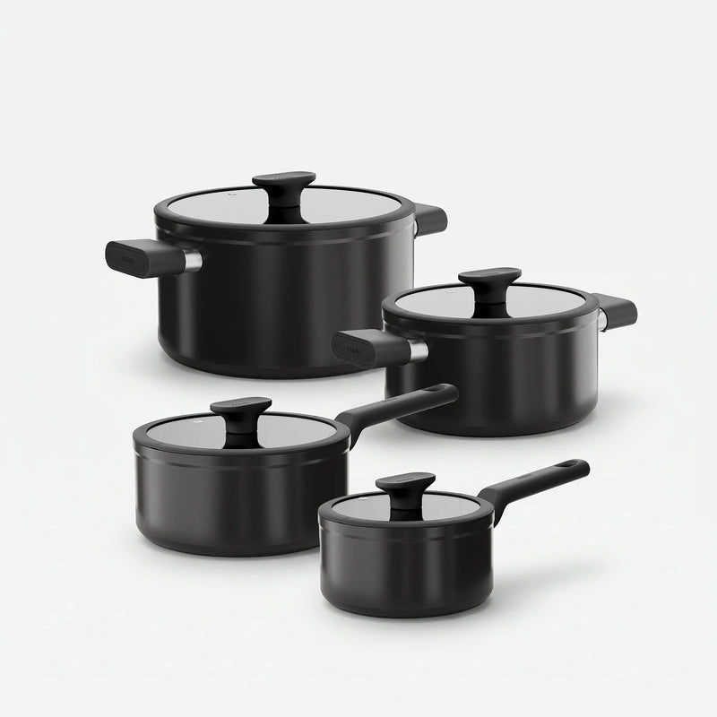 Sada panvíc Meda 5.0 Standard, ø 24 cm + ø 28 cm, 2 diely - Nepriľnavé panvice s keramickým povrchom, šalviovo zelené