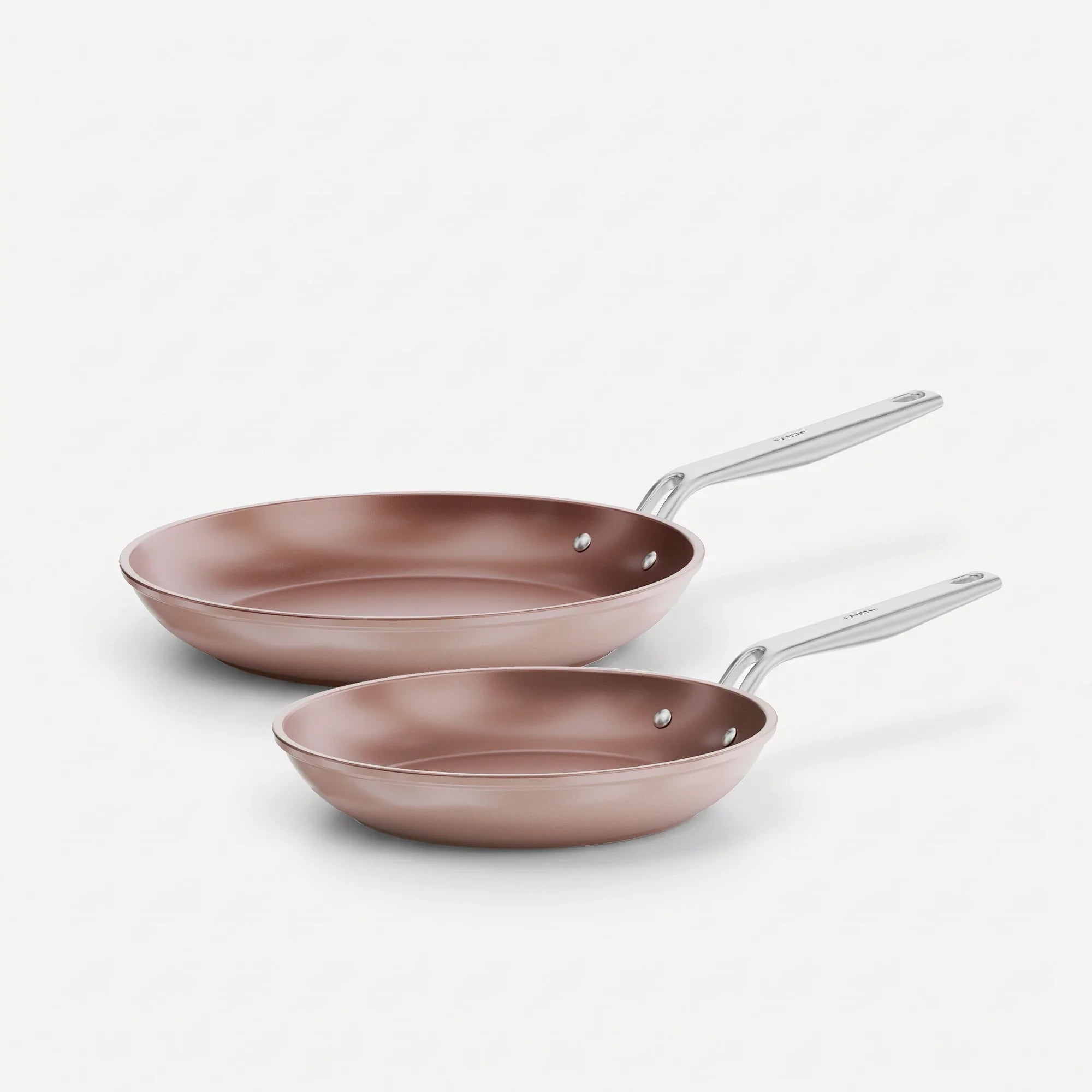 Sada panvíc Meda 5.0 Pro, ø 24 cm + ø 28 cm, 2 diely - Nepriľnavé panvice s keramickým povrchom, broskyňovoružové