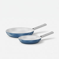 Sada panvíc Meda 5.0 Standard, ø 20 cm + ø 26 cm, 2 diely - Nepriľnavé panvice s keramickým povrchom, modré