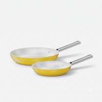 Sada panvíc Meda 5.0 Standard, ø 20 cm + ø 26 cm, 2 diely - Nepriľnavé panvice s keramickým povrchom, žlté