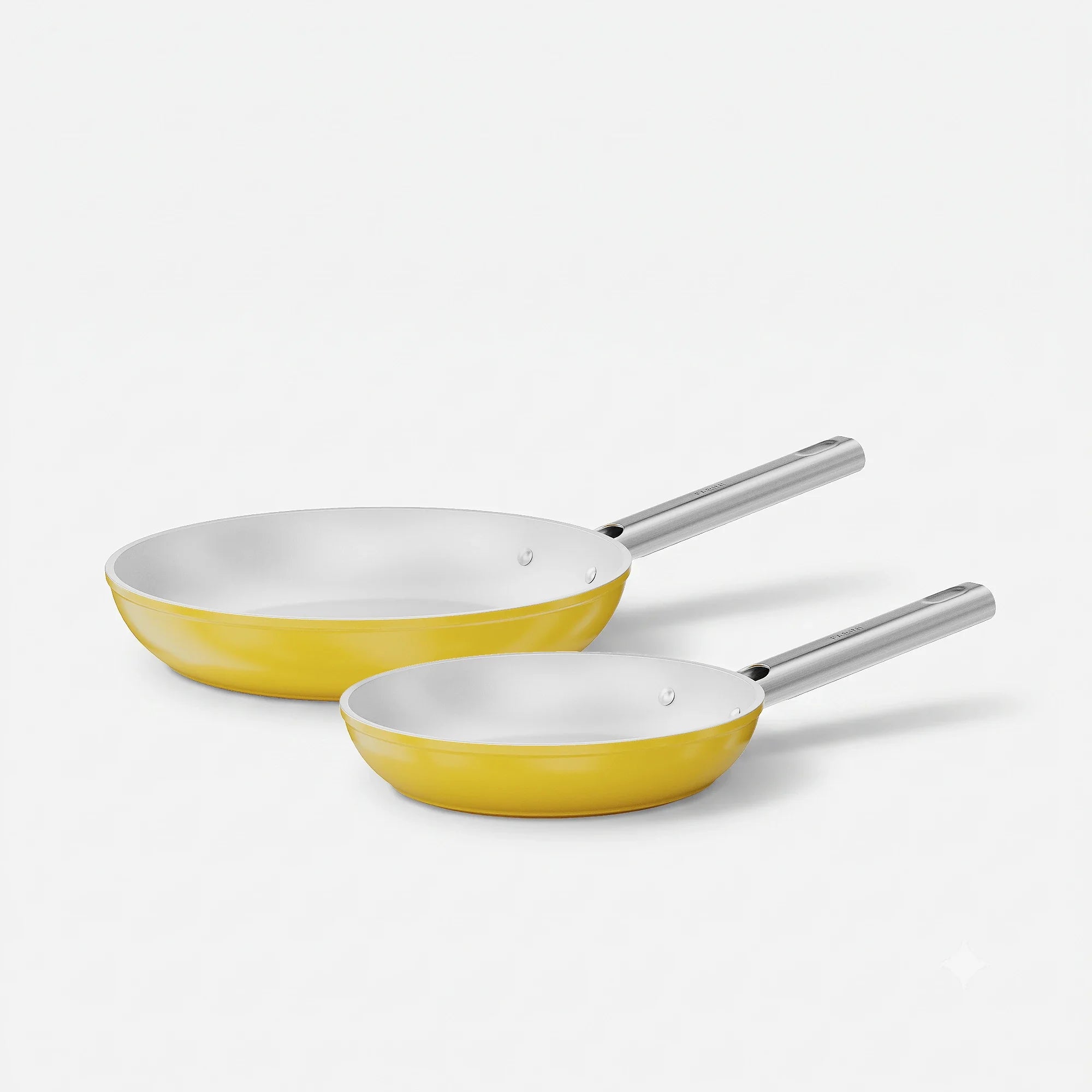 Sada panvíc Meda 5.0 Standard, ø 20 cm + ø 26 cm, 2 diely - Nepriľnavé panvice s keramickým povrchom, žlté