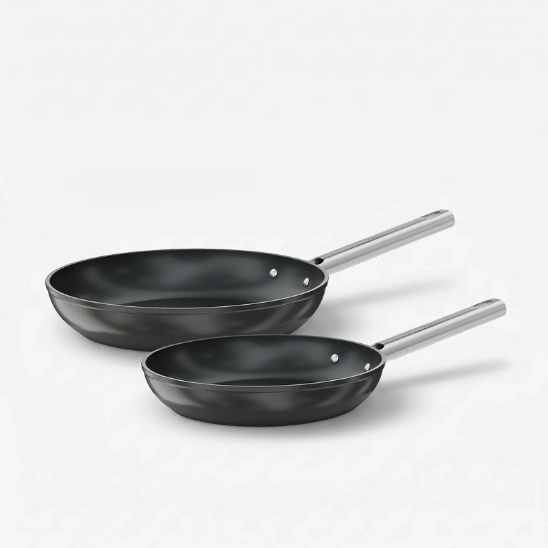 Sada panvíc Meda 5.0 Standard, ø 24 cm + ø 28 cm, 2 diely - Nepriľnavé panvice s keramickým povrchom, čierne