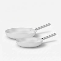 Sada panvíc Meda 5.0 Standard, ø 24 cm + ø 28 cm, 2 diely - Nepriľnavé panvice s keramickým povrchom, krémové