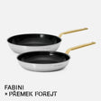 Sada panvíc FABINI & Forejt, ø 26 cm + ø 30 cm, 2 diely - Nepriľnavé nerezové beznitové panvice s keramickým povrchom z viacvrstvovej nerezovej ocele
