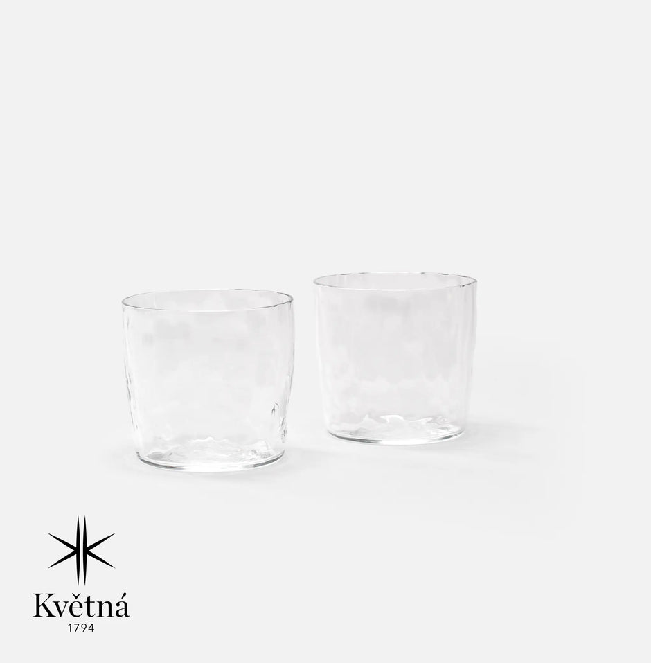 Súprava 2 pohárov z fúkaného skla FABINI & Tomáš Kučera, 200 ml, priehľadná