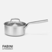 Rajnica FABINI & Pohlreich, ø 16 cm (1,2 l) - Nerezová beznitová rajnica z päťvrstvovej nerezovej ocele s pokrievkou